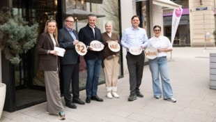 Die Gastronomen Jacqueline Knollmayr, Franz Bernthaler, Chrisitan Wukonigg, Veronika Doppler, ...