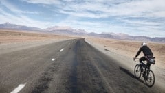 Der Autor unterwegs mit seinem Rennrad