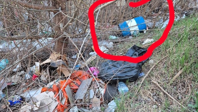 Matratzen, Chemikalienfässer, Einkaufswagen: So sieht es auf der Deponie aus. Das Foto schoss ...