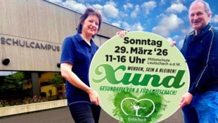Freuen sich auf die Besucher: Organisatorin Bernadette Resch und Leutschach-Bürgermeister Erich ...