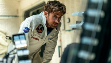 Ryan Gosling in seiner neuen Hauptrolle in „Der Astronaut“.