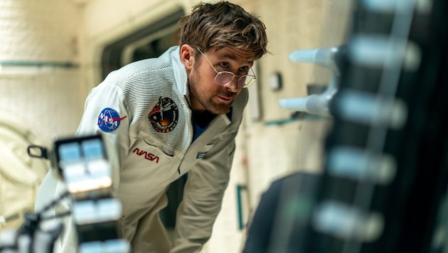 Ryan Gosling in seiner neuen Hauptrolle in „Der Astronaut“.