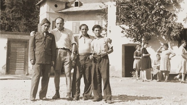 Bricha-Führer im Durchgangslager Gnadenwald, einem Zwischenstopp am Weg nach Italien.