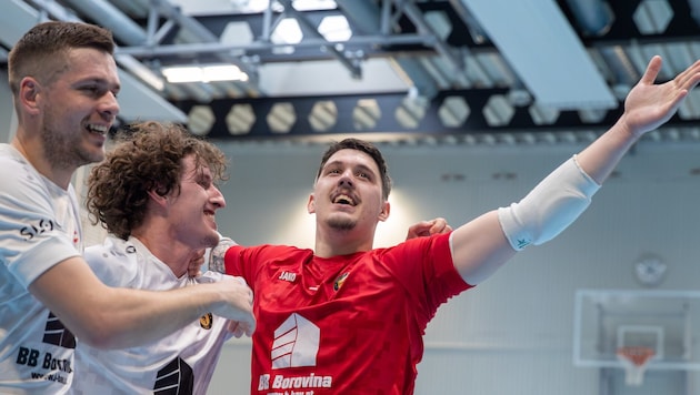 So jubelten die Grazer Futsal-Kicker in Klagenfurt