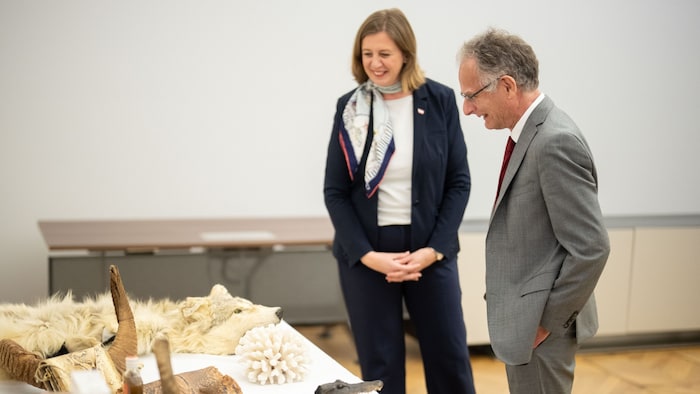 Finanzminister Markus Marterbauer und Finanzstaatssekretärin Barbara Eibinger-Miedl