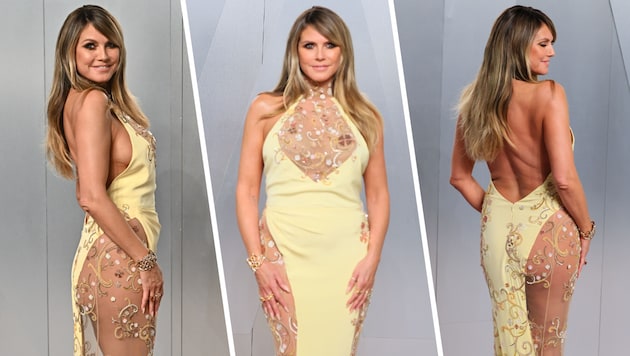 Heidi Klum trug bei der „Vanity Fair“-Party nach der Oscar-Gala einen Hauch von Nichts.