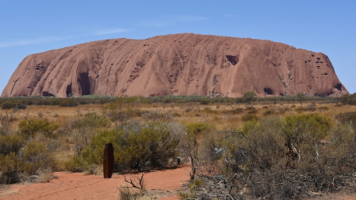 Der Uluru (vormals „Ayers Rock“) auf einer Archivaufnahme