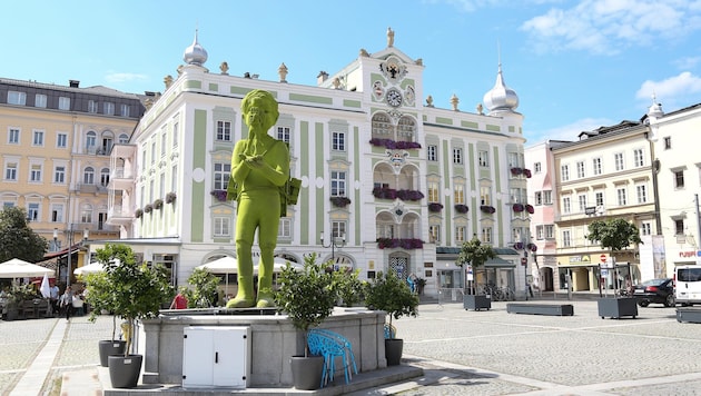 Der Raubüberfall geschah am Gmundner Rathausplatz