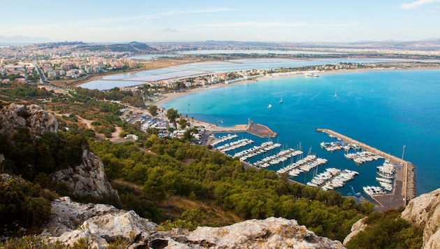 Auch in Cagliari, der Hauptstadt Sardiniens, ist ein Hochsicherheitsgefängnis für Mafiosi ...