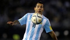 Carlos Tevez war einst im Sturm der argentinischen Fußball-Nationalmannschaft gesetzt. 