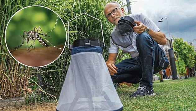 „Mr. Tigermücke“ Erwin Wieser ist seit fünf Jahren im Dauereinsatz.