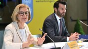 Landeshauptfrau Johanna Mikl-Leitner und Landesvize Udo Landbauer: Die Landesregierung brachte ...