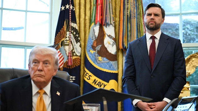 Von links: US-Präsident Donald Trump und Vizepräsident JD Vance