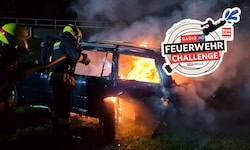 Wenn es brennt, sind sie da: Die Kameraden der Freiwilligen Feuerwehr Marchegg sandten dieses ...