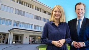Christine Haberlander und Karlheinz Kornhäusl erzielten eine Einigung rund um das Klinikum Bad ...