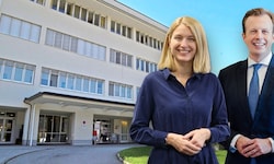 Christine Haberlander und Karlheinz Kornhäusl erzielten eine Einigung rund um das Klinikum Bad ...