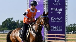 Jana Kupper im Einsatz mit ihrem „Talisman el Takko“.