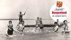 Badespaß am Neusiedler See um 1925.