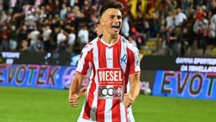 David Stückler traf vor 12.000 Fans in der Serie C entscheidend.