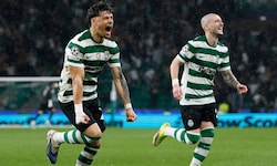 Ausgelassener Jubel bei den Sporting-Kickern, denn sie haben gegen Bodö/Glimt noch die Wende ...