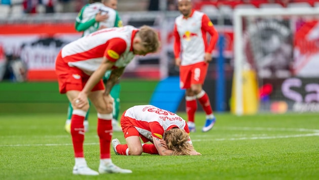 Am Boden: Red Bull Salzburg.