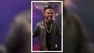 Der US-Komiker Kevin Hart wurde mit einer Wachsfigur „geehrt“ – besonders toll findet er das ...