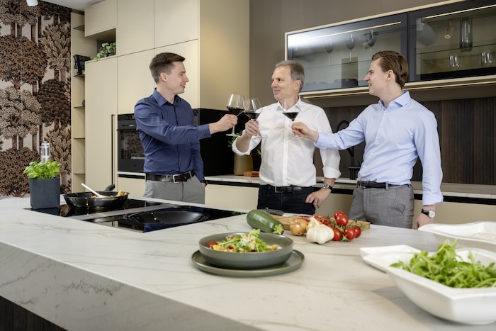 Die Breitschopf-Geschäftsführung: Martin Breitschopf, sein Bruder Johannes Breitschopf und Vater ...