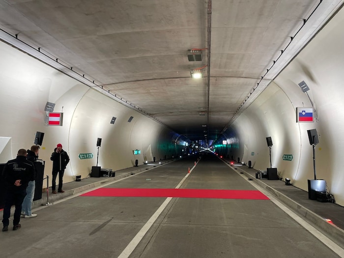 So sieht es in der neuen Tunnelröhre aus.