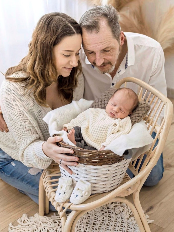 Valentin with parents Pia and Horst from Upper Styria
