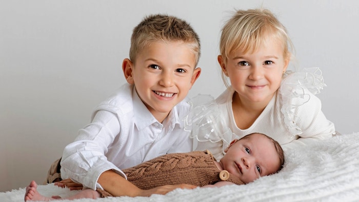 Michael and Johanna with baby Leopold from Thal
