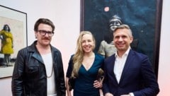 Vernissage im Ministerium: Marcus Füreder, alias Parov Stelar, Schauspielerin Nina Proll und ...