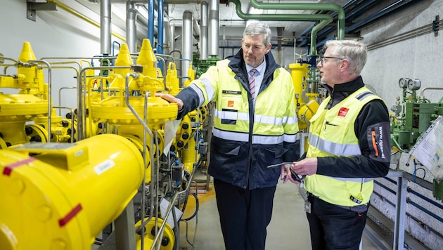 Über die Gasdruckregelstation Ampass wird der Großteil der Versorgung von der Landeshauptstadt ...