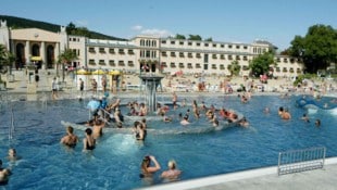 Kabanen im Badener Strandbad sind heiß begehrt.
