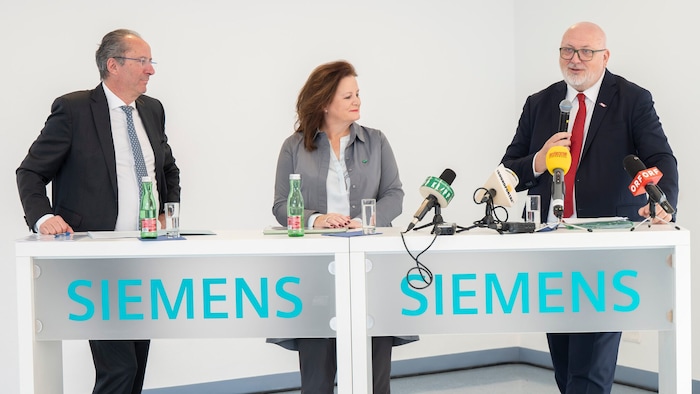 Kurt Maier, Claudia Holzer und Andreas Matthä (v.l.) gaben einen Einblick in die Pläne für das ...