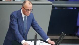 Deutschlands Bundeskanzler Friedrich Merz (CDU) gab am Mittwoch im Plenum des Bundestages eine ...