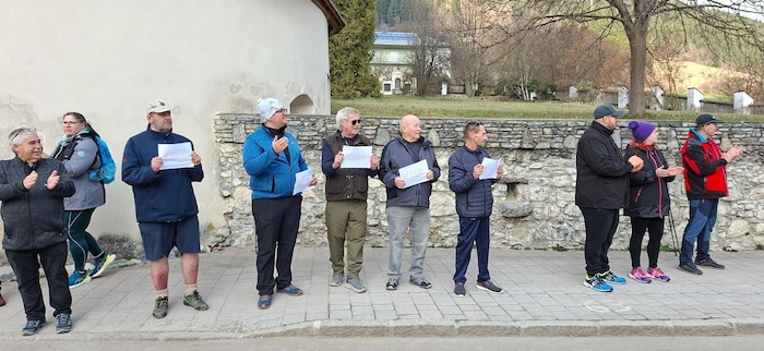 Patienten solidarisierten sich mit den Mitarbeitern des Reha-Zentrums in Aflenz. Das Zentrum ist ...