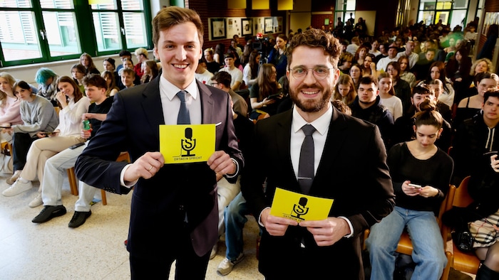 Die beiden Organisatoren und Moderatoren Gernot Meisenbichler (li.) und Ingolf Seifter.