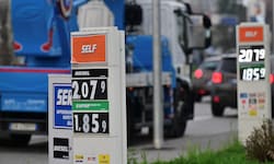 Eine Tankstelle in Monza (Archivbild)