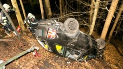 Das abgestürzte Auto 