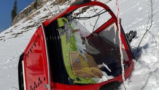 Die Unglücks-Gondel wurde von Ersthelfern leer aufgefunden – das Todesopfer dürfte ...