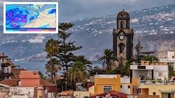 Vor den Kanaren braut sich ein gewaltiges Unwetter zusammen.