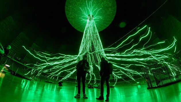 Erlebnismuseum: Gasometer in Oberhausen, Ruhrgebiet Deutschland