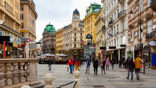 In den großen Städten Österreichs, etwa in Wien, stehen deutlich weniger Läden leer als in den ...