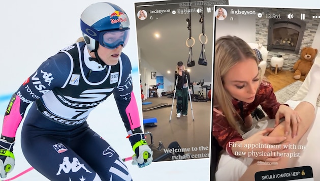 „Erster Physiotermin“: Lindsey Vonn sorgt sich um ihre Schwester.