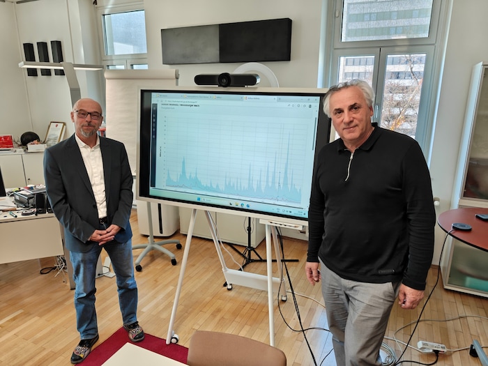 Norbert Sereinig (l.) und Johannes Moser (r.) stellten das neue Tool vor.