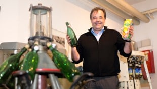 Peter Pfanner im Werk in Lauterach. 