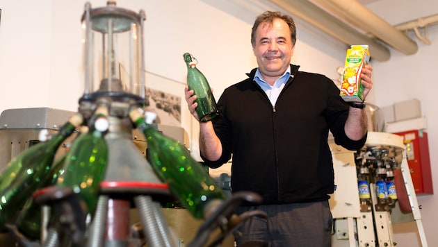 Peter Pfanner im Werk in Lauterach.