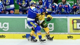 VSV-Stürmer Adam Helewka (li.) war der beste Torjäger und der Bad Boy.