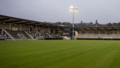 Das Stadion in Dornbach ist bereit.
