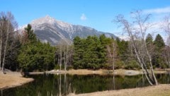 Der Tramser Weiher bietet einen idyllischen Anblick.